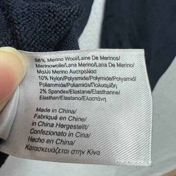 Brooks Brothers 346 Sweater Mens Large Blue Merino Wool Long Sleeve V Neck - Picture 6 of 6